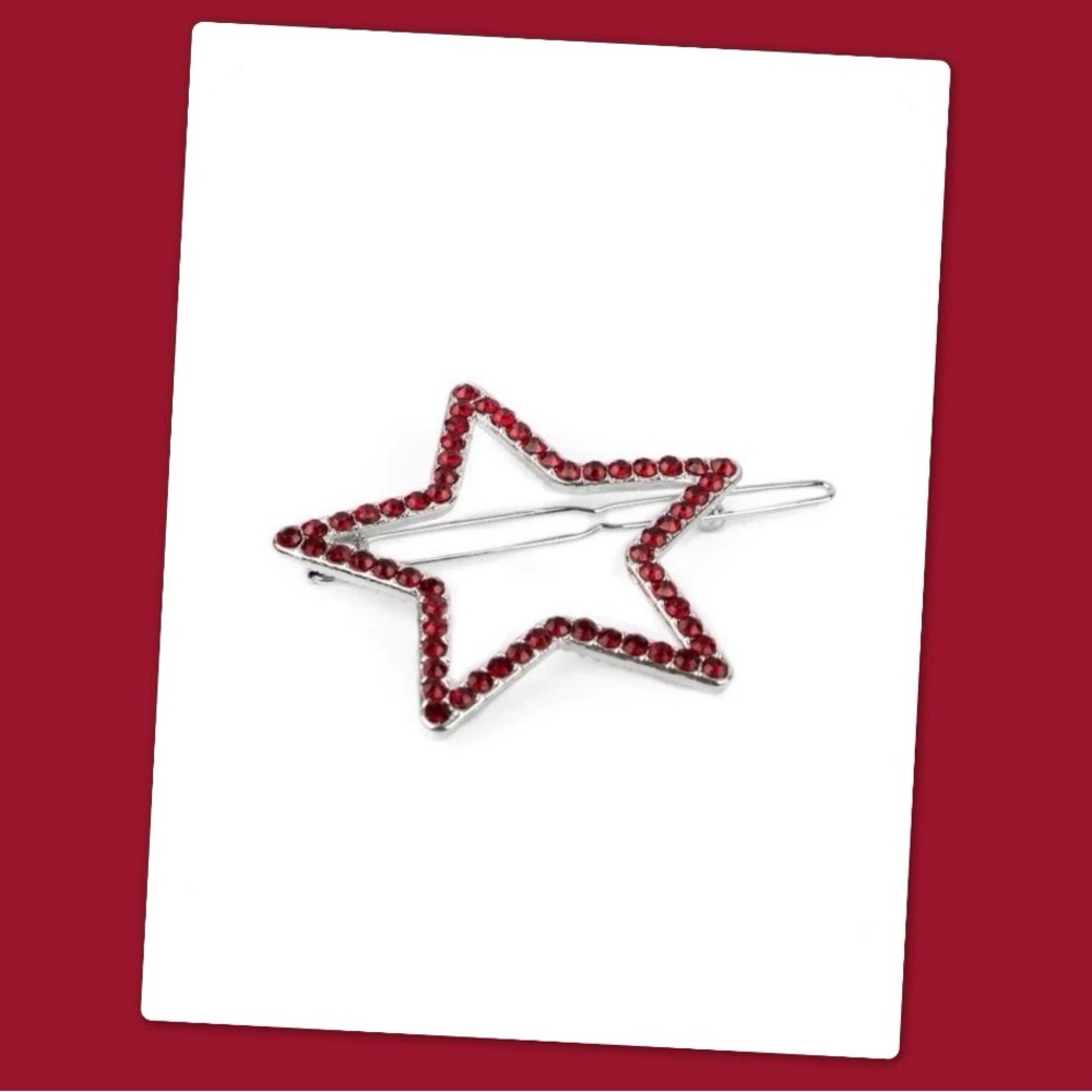 Paparazzi Stellar Standout Red Hair Clip - New